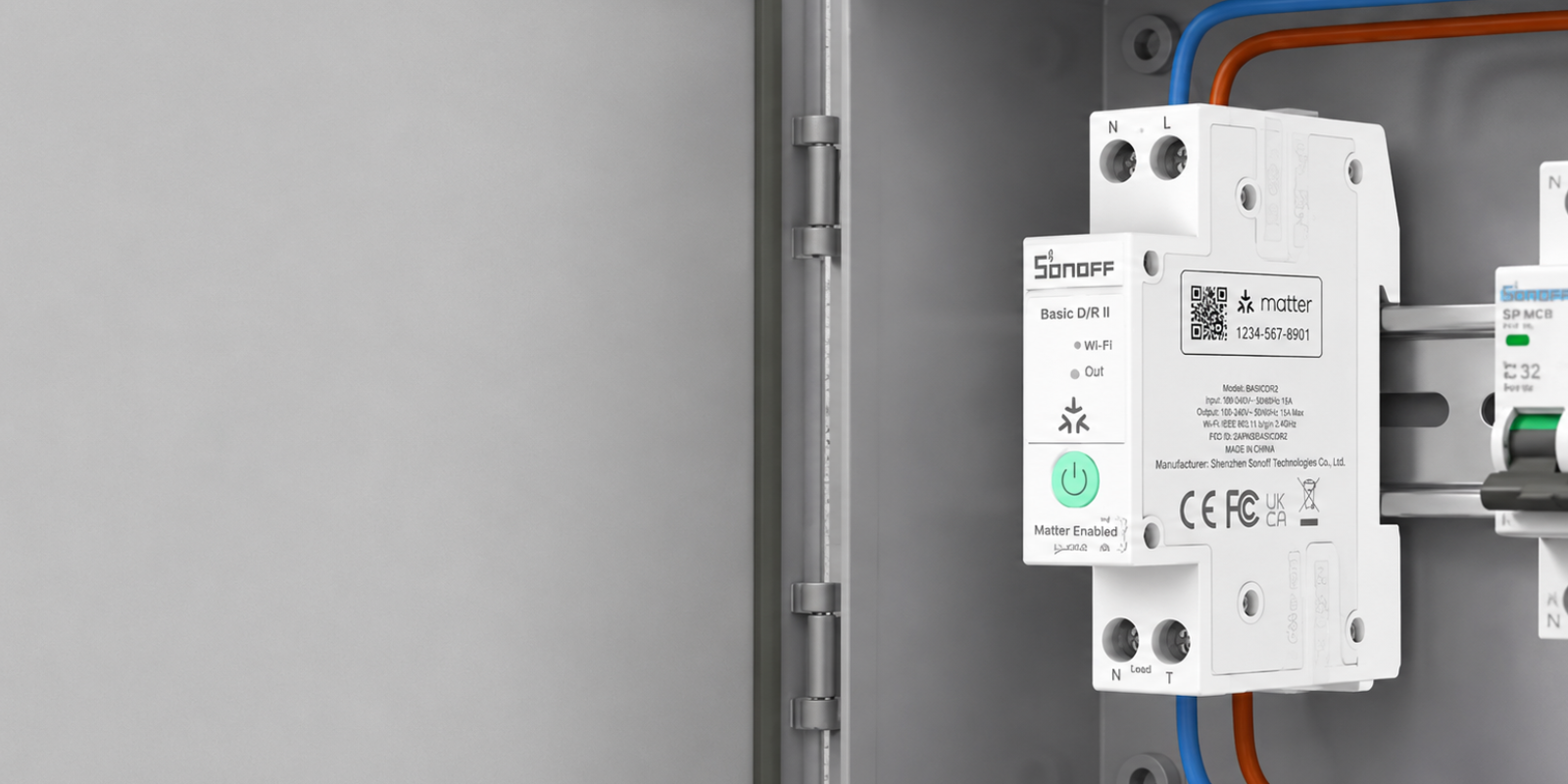 Sonoff Basic DIN Rail mit Matter erhältlich